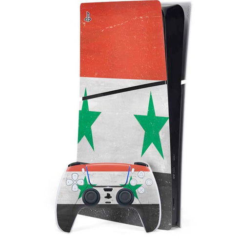 Syria Flag Distressed PlayStation PS5 Skins